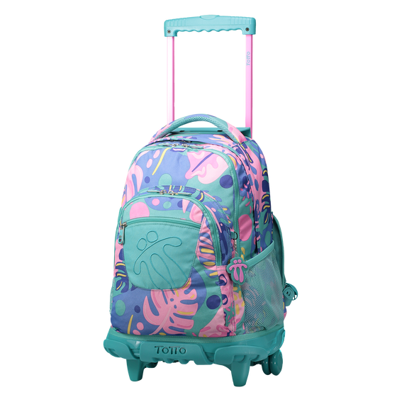 Mochila escolar con ruedas Renglones - 2DF image number 2